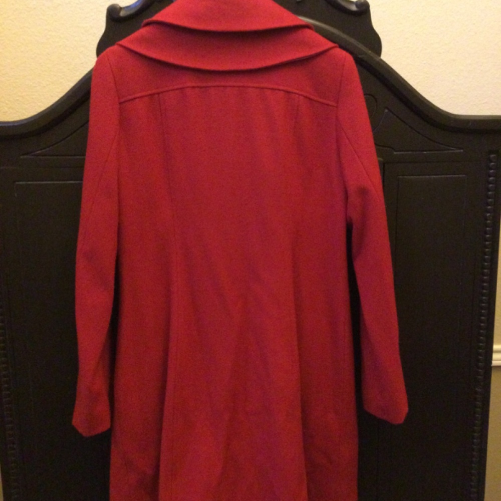 Bright Red Ruffled Coat - Picture 2 of 2